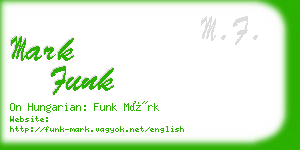 mark funk business card
